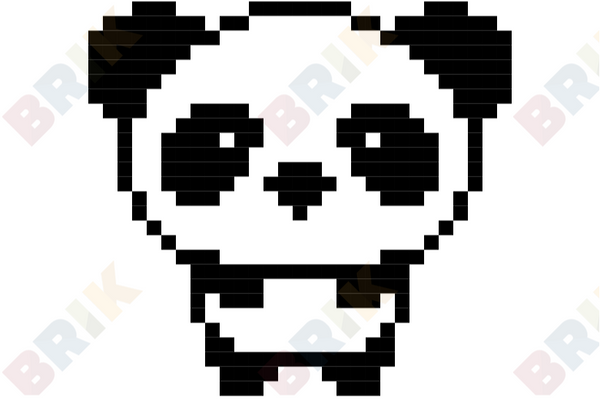 Panda Pixel Art