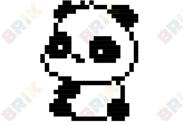 Panda Pixel Art