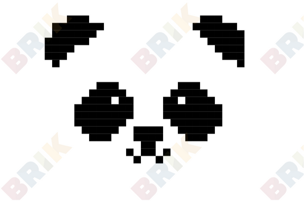 Panda Pixel Art