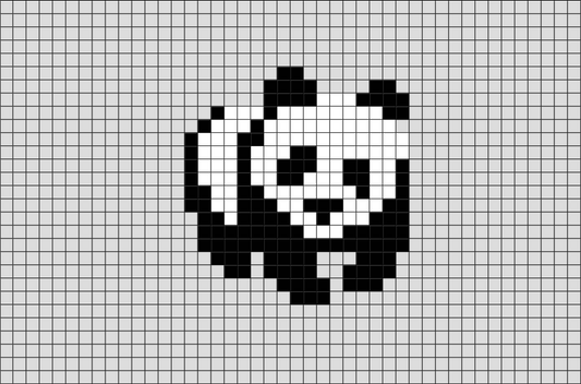 Panda Pixel Art