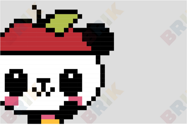 Pandapple Pixel Art