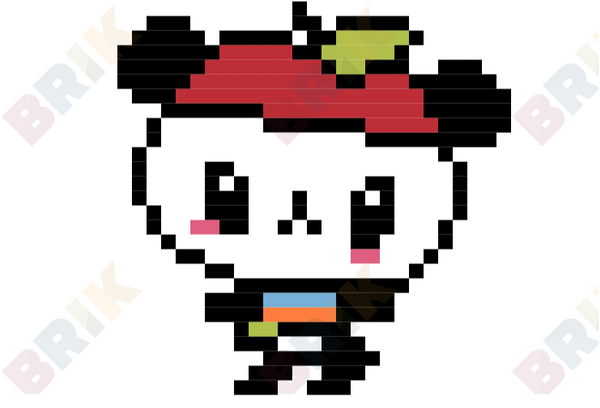 Pandapple Pixel Art