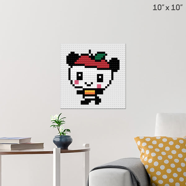 Pandapple Brick Poster