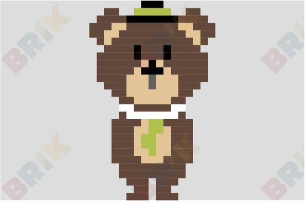 Papa Bear Pixel Art