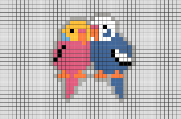 Parakeet Pixel Art