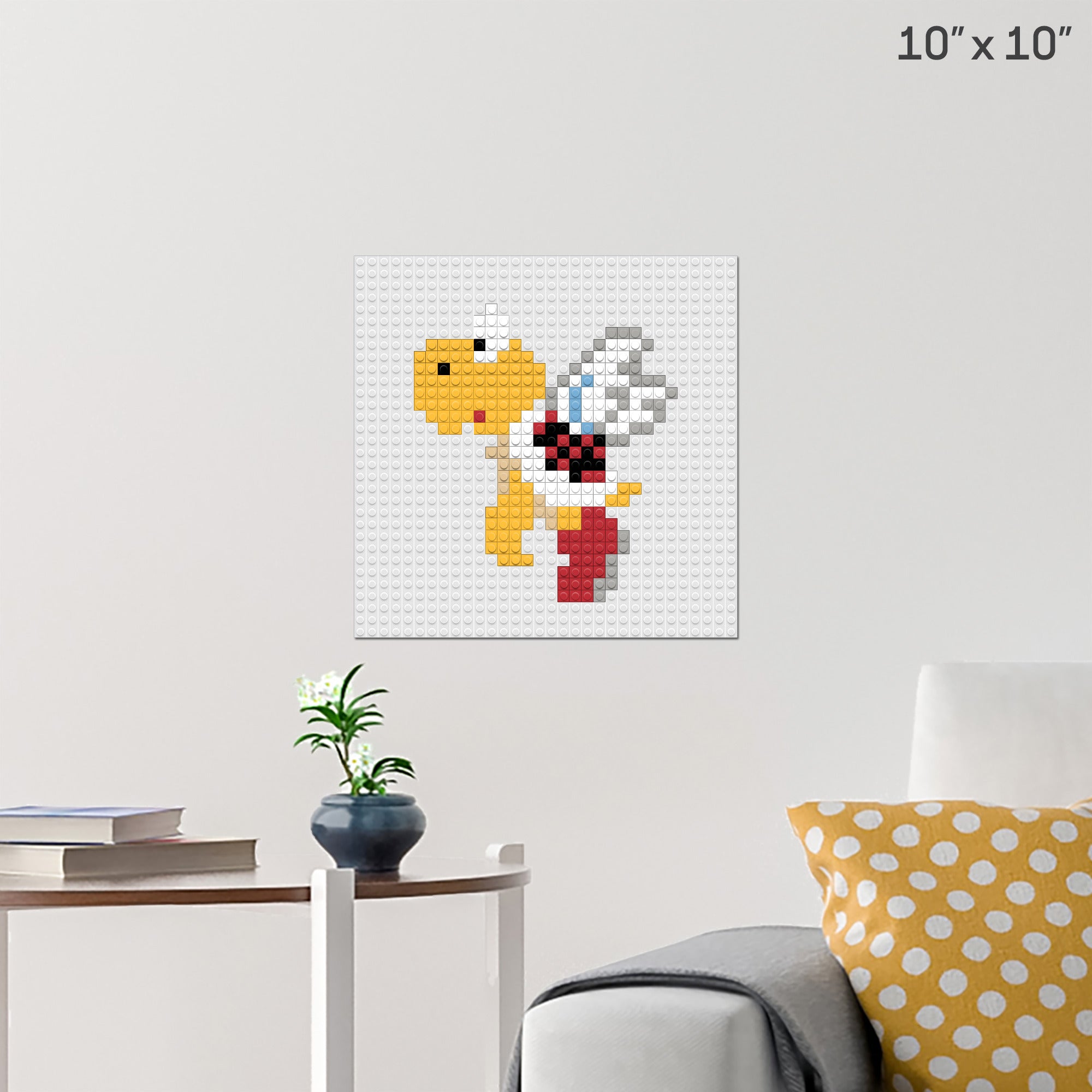 Paratroopa Pixel Art Wall Poster - Build Your Own with Bricks! - BRIK