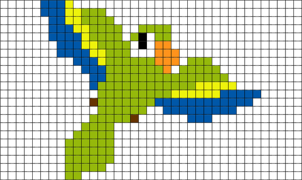 Parrot Pixel Art