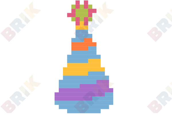 Party Hat Pixel Art