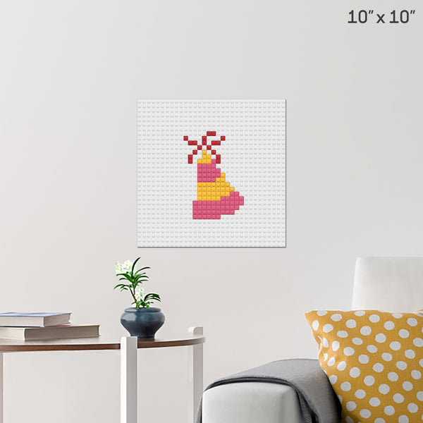 Party Hat Brick Poster