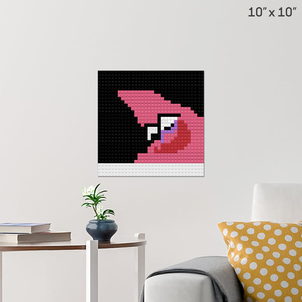 Patrick Meme Brick Poster