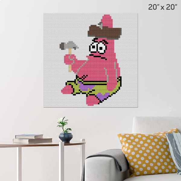 Patrick Star Brick Poster