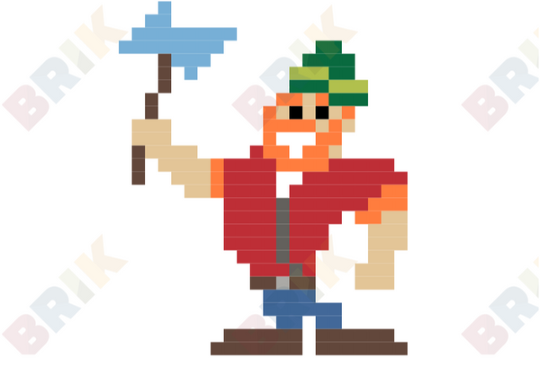 Paul Bunyan Day Pixel Art
