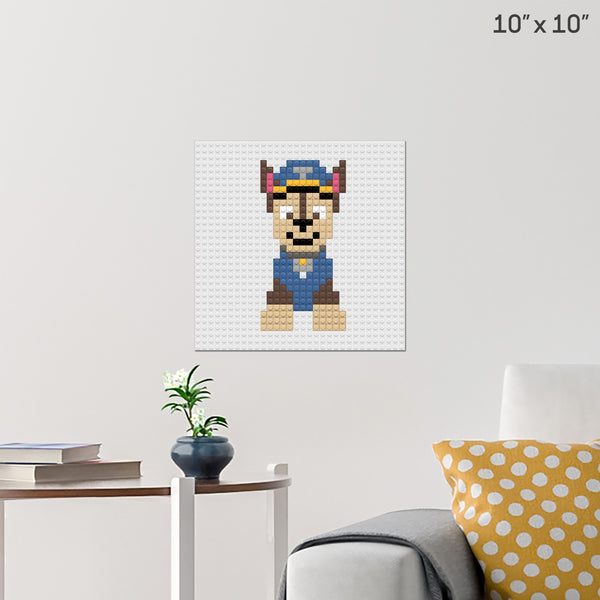PawPatrol Chase Brick Poster