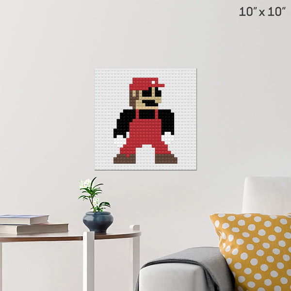 pc port mario Brick Poster