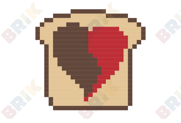 Peanut Butter and Jelly Pixel Art