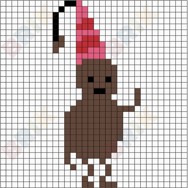 Peanut Princess Pixel Art