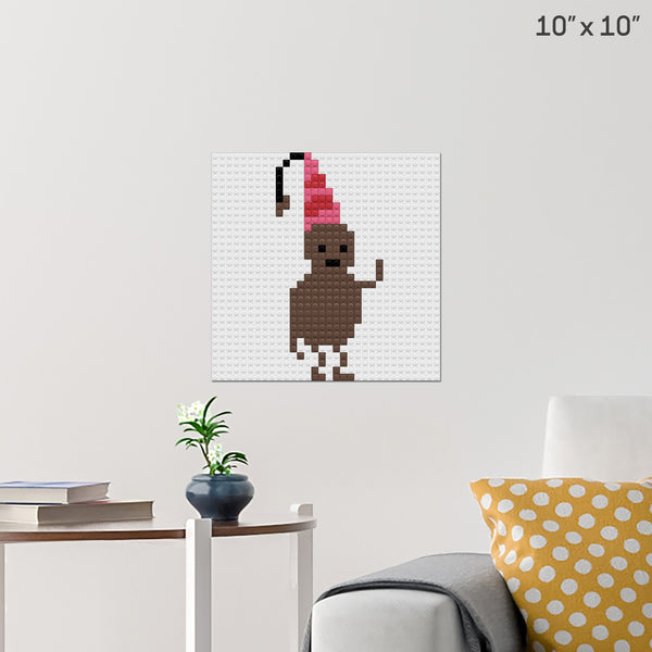 Peanut Princess Brick Poster