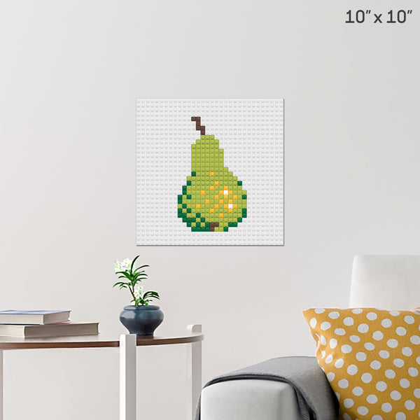 Pear Brick Poster