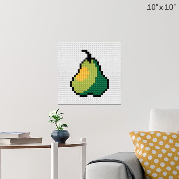 pear Brick Poster