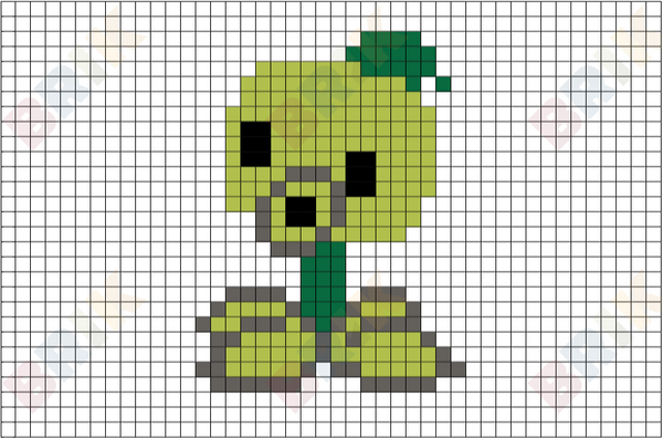 Peashooter Pixel Art