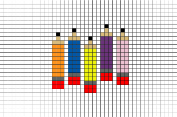 Pencil Pixel Art