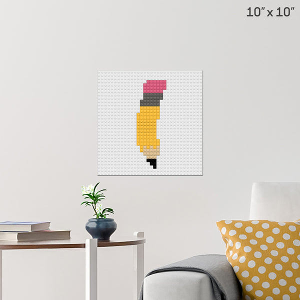 Pencil Brick Poster