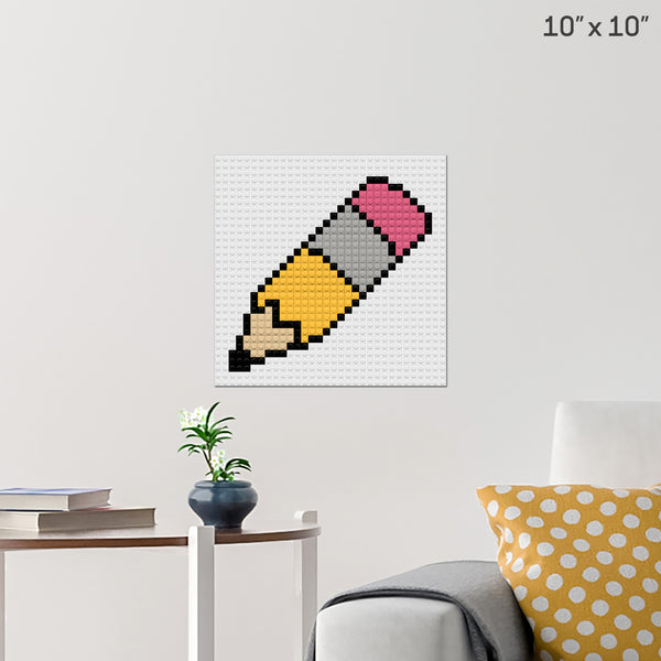 Pencil Brick Poster