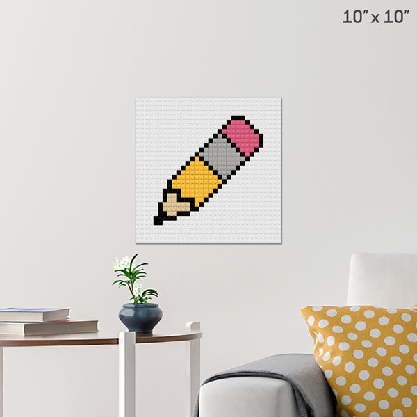 Pencil Brick Poster