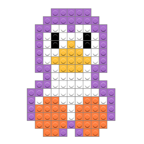 Penguin Brik Art Box Female