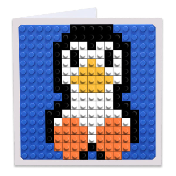 Penguin Brik Art Box New Pix Greeting Card