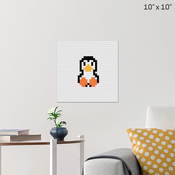 Penguin Brik Art Box New Pix Brick Poster