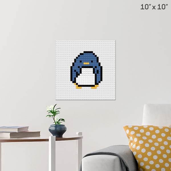 Penguin Brick Poster