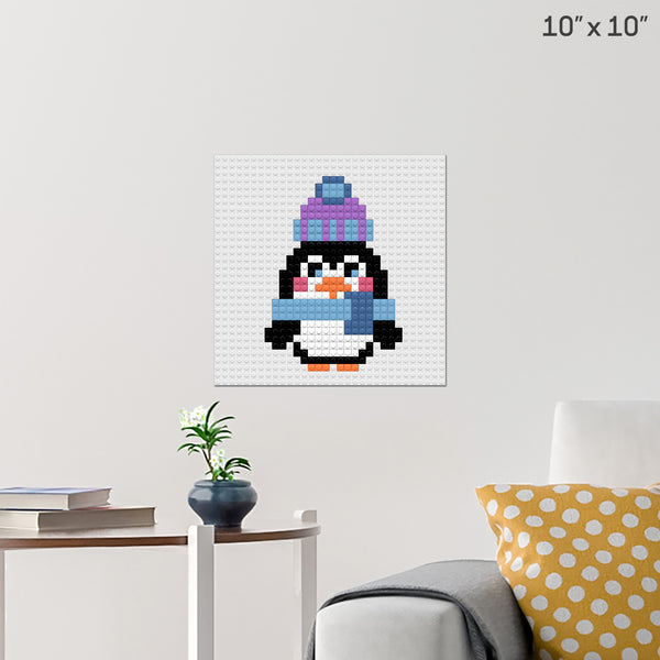 Penguin Brick Poster