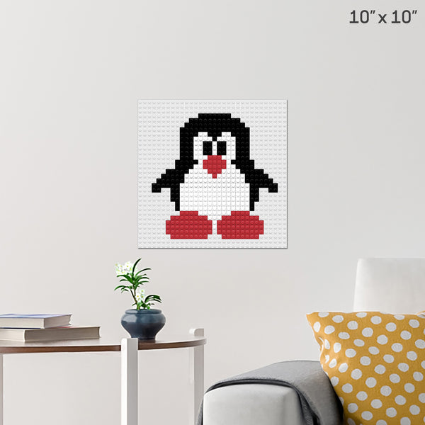 Penguin Brick Poster