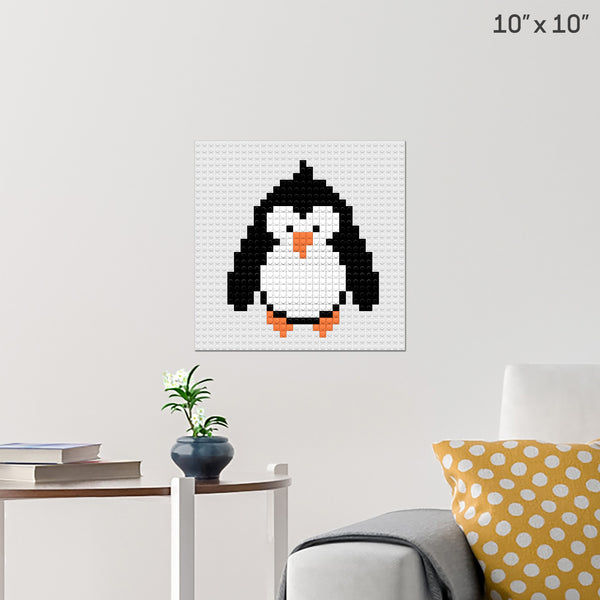 Penguin Brick Poster