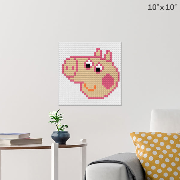 Peppa Pig Brick Poster