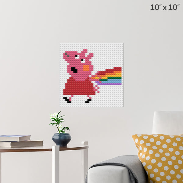 Peppa Pig Brick Poster