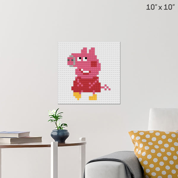 Peppa Pig Brick Poster