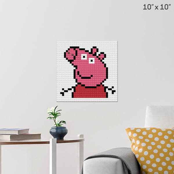 Peppa Pig Brick Poster