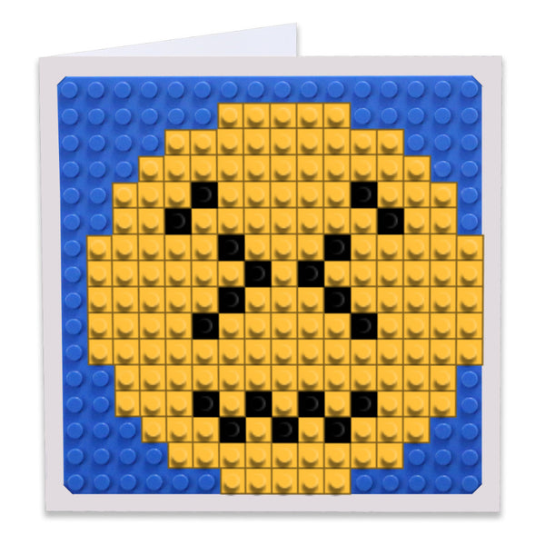 Persevering Face  Emoji Greeting Card