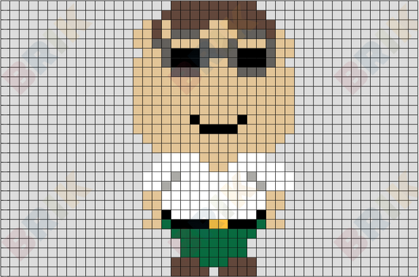 Peter Griffin Pixel Art