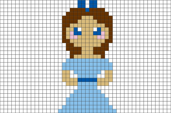 Peter Pan Wendy Pixel Art