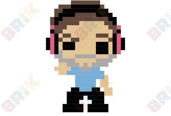 PewDiePie Pixel Art