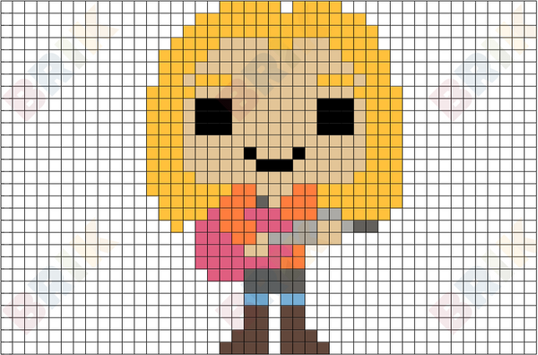 Phoebe Buffay Pixel Art