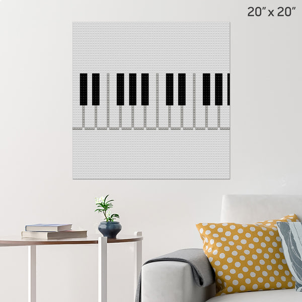 Piano Keyboard Brick Poster