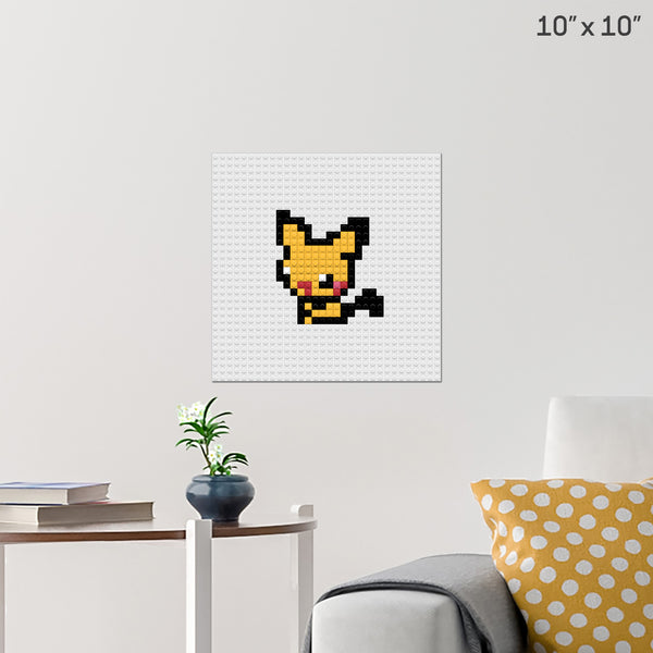 Pichu Brick Poster