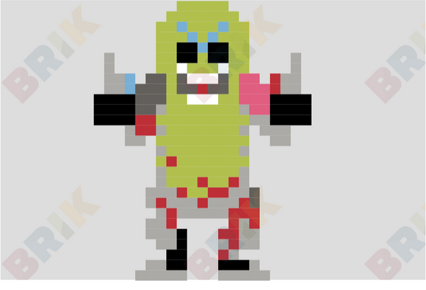 Pickle Rick Pixel Art