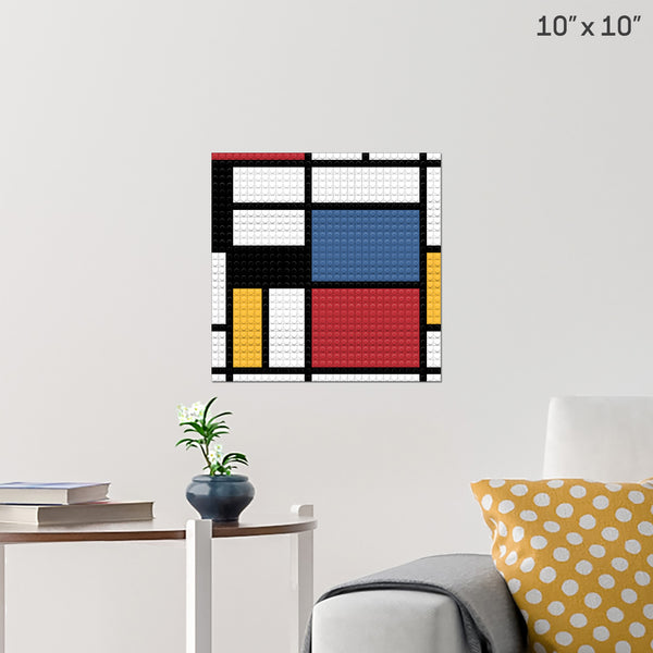 Piet Mondrian Brick Poster