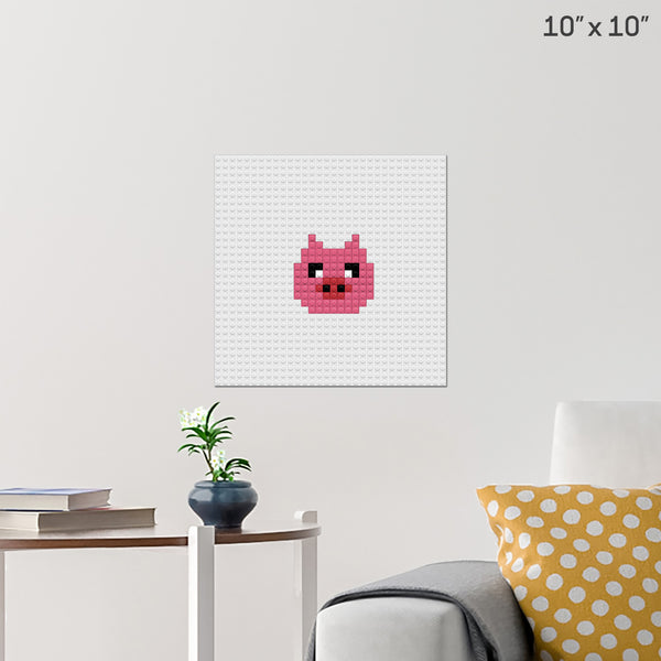Pig Brick Poster