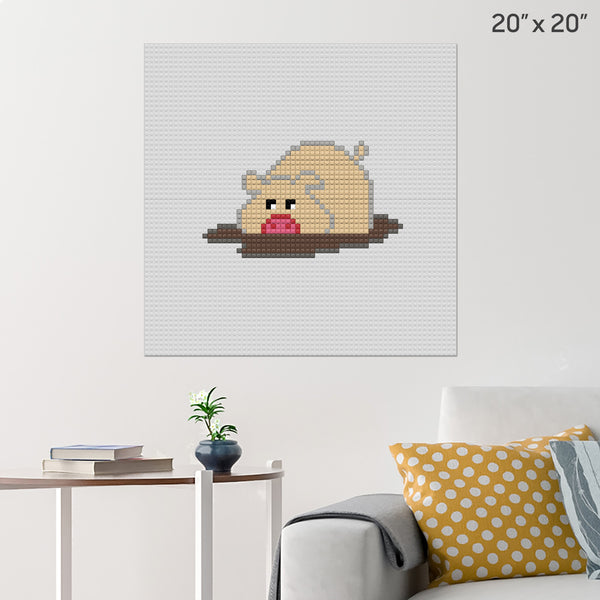 Pig Brick Poster